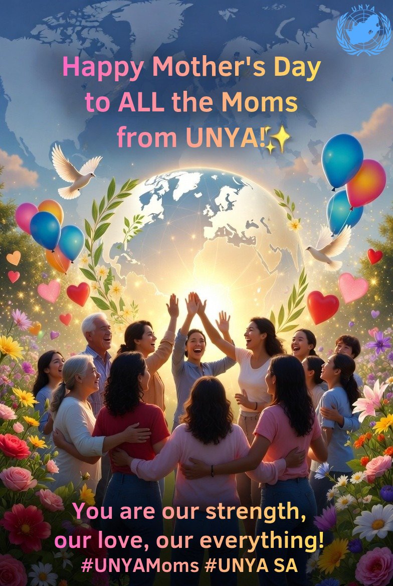 UNyaofficial's tweet photo. Happy Mother’s Day to ALL the incredible Moms from Unya! 
Today we celebrate you the amazing women raising the next generation of global leaders with love, unity, and hope. You empower youth, inspire peace, and build a brighter future every day,
Happy Mother’s Day, Unya Moms! https://t.co/W8Fly2kMAI