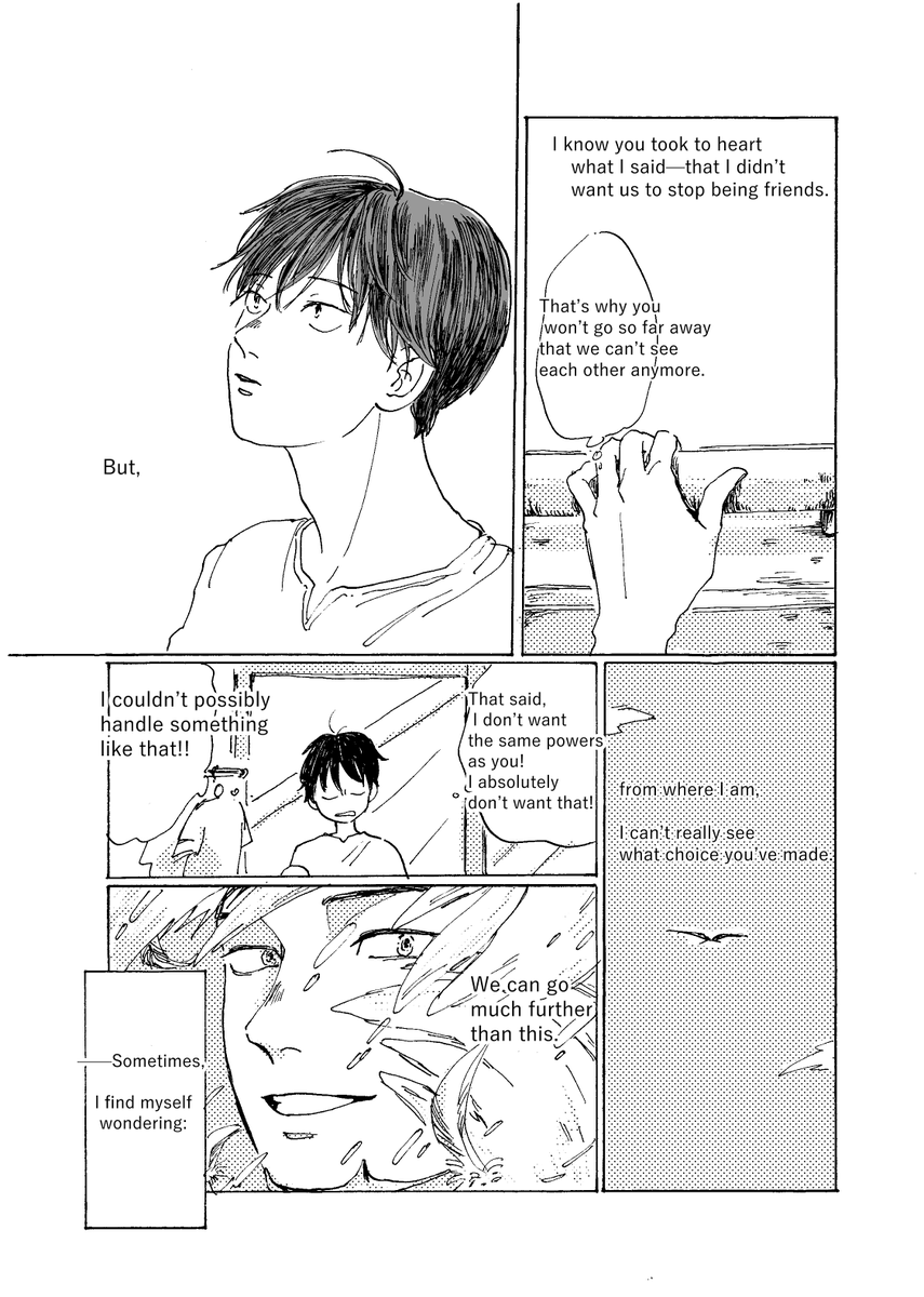 meko1616's tweet photo. 以前描いた鷹烏漫画の英訳版。すっっかり遅くなって申し訳ございません😭
※英語は拙いです。
① https://t.co/xwKsvWET3e