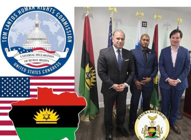 AsuitTutors's tweet photo. #BREAKING: 
The US Justice Department has officially recognized BRGIE as an entity for Biafra independence — an accomplishment no other group has achieved.

This historic recognition is happening under the leadership of our Prime Minister, @Ogechukwunkere , and our lobbyist, @EGerasouli35992