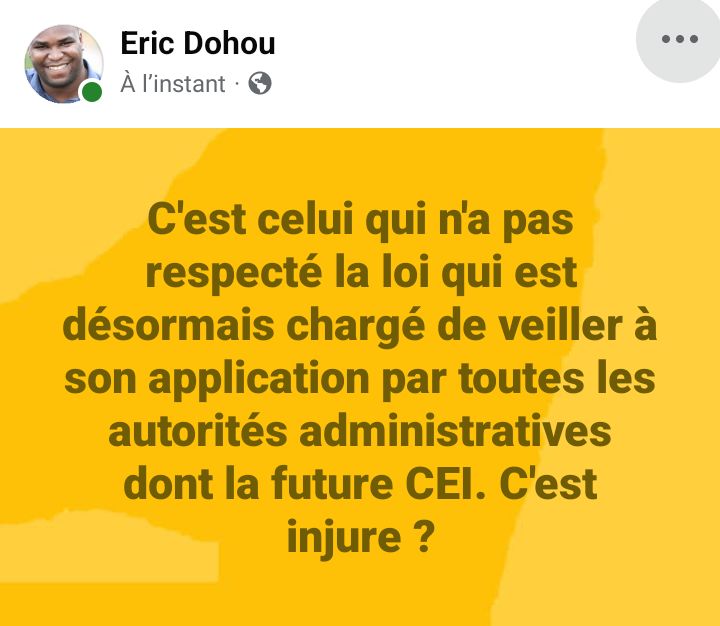 Eric Dohou tweet media