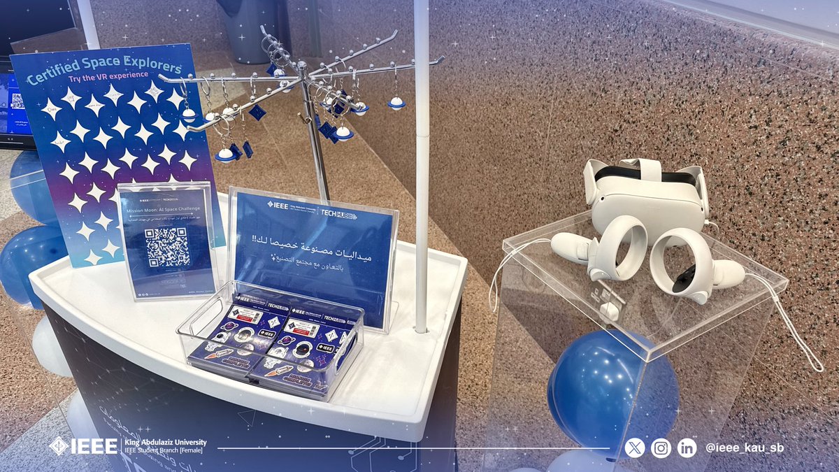 ieee_kau_sb's tweet photo. من التحديات..إلى التفاعل..إلى الأجواء التي لا تُنسى 🚀
كانت مشاركتنا في TechHub مليئة بالحماس، وسعدنا جدًا بتجربة فعاليات Mission Control معكم 💙
شكر خاص لـ@ManfactringSA على لمستهم المميزة في الطباعة ثلاثية الأبعاد للميداليات 🪐
#IEEE_Mission_Control #Techhub3 https://t.co/D86j33Ck0R