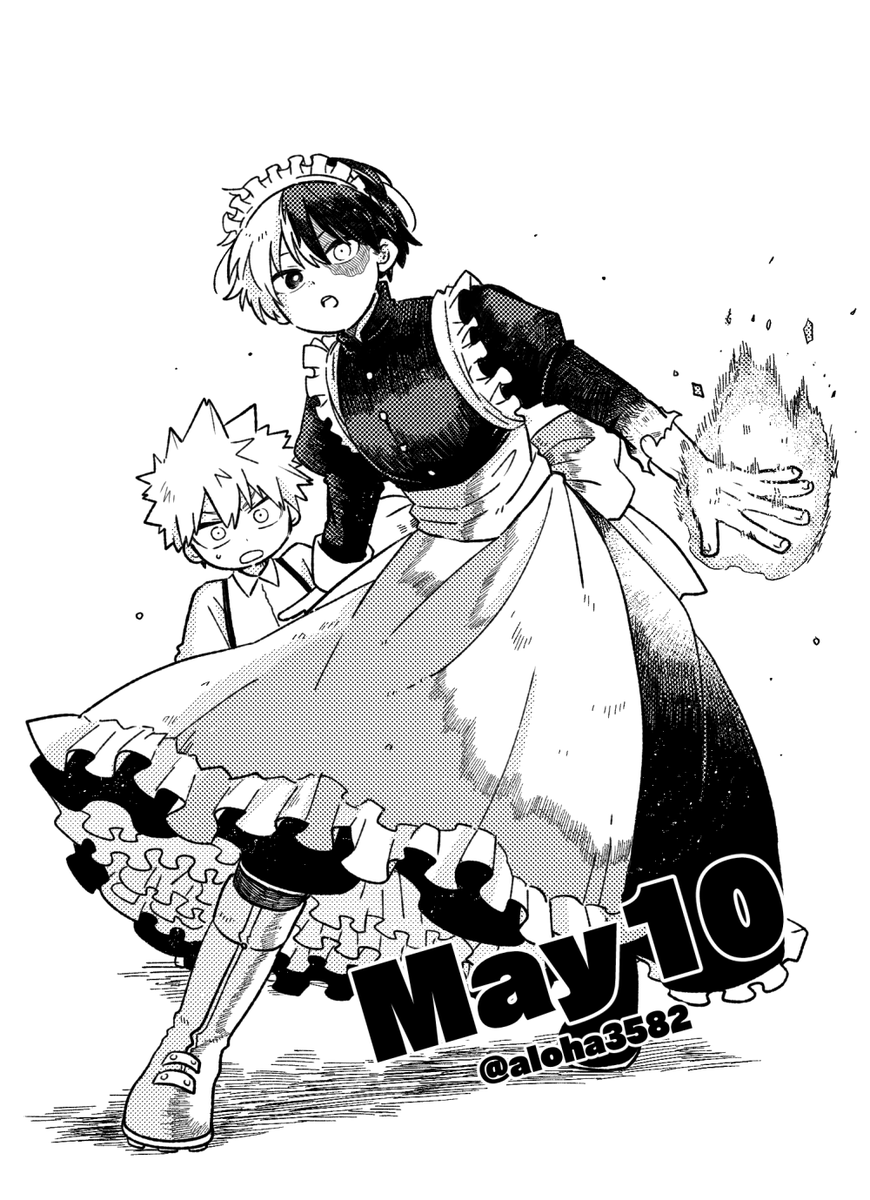 aloha3582's tweet photo. 【謎設定💥🍰】メイドさんの日！ https://t.co/hM6nVv4rvA