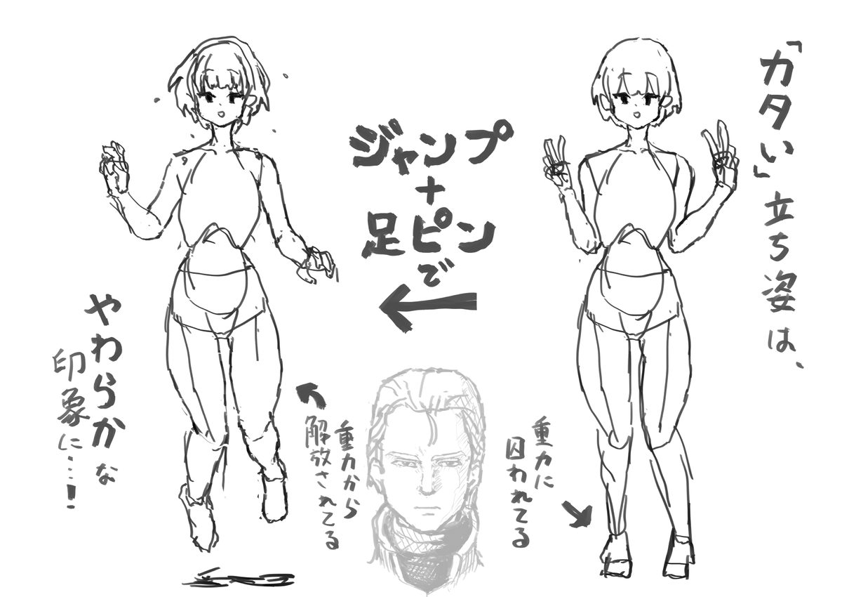+立ち絵が「カタイ」と感じた時のTips。 