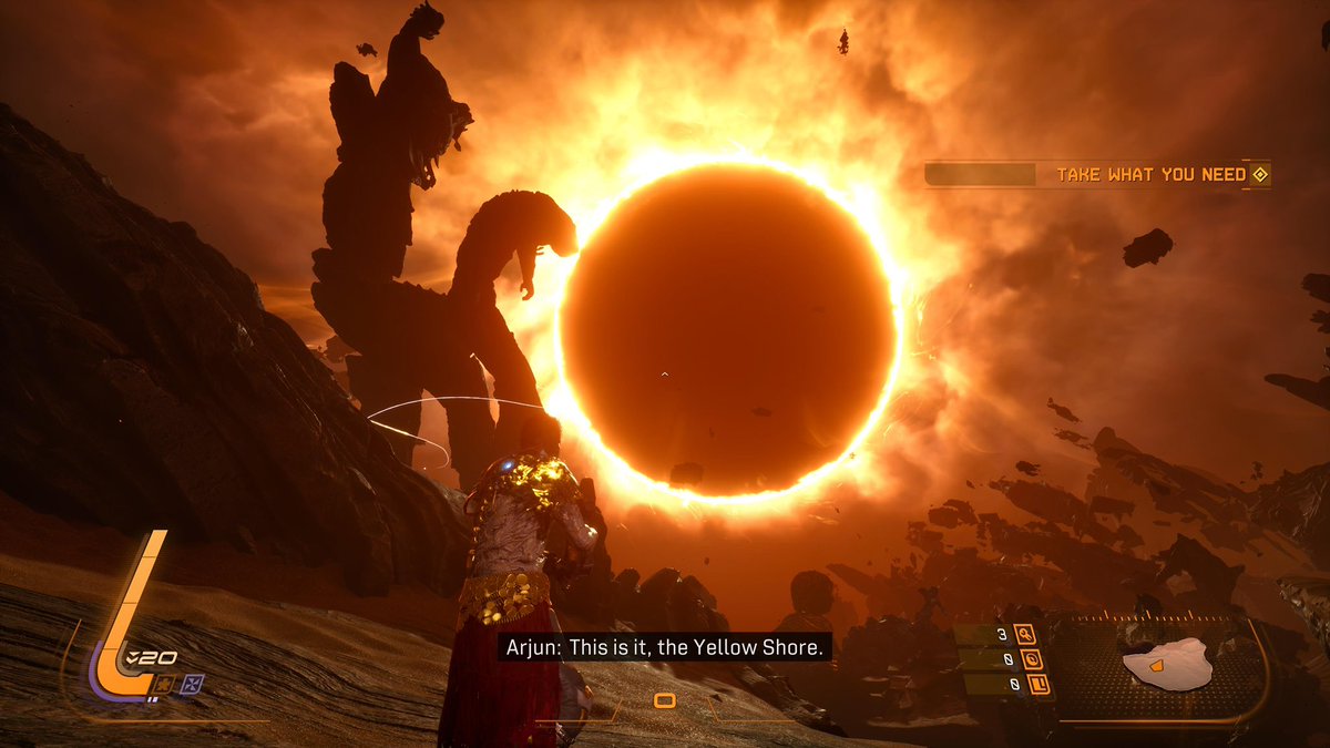 ismail_ebrahim_'s tweet photo. Completed SAROS and got the platinum trophy today.

A mesmerising experience. It’s tough at first but quickly becomes an exquisite dance with bullets. Also, breathtaking art and sound design which truly immerse you.

@Housemarque have outdone themselves 👏

#PS5Share https://t.co/0KQ9d4rykE