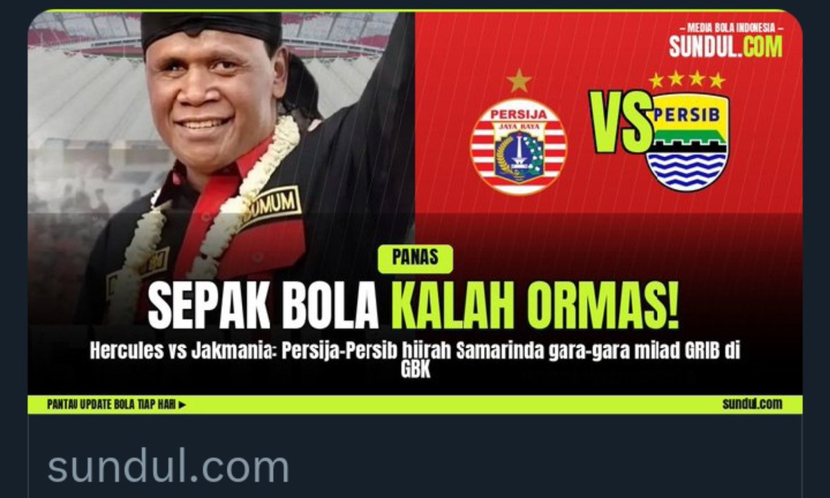 abdullll85's tweet photo. Laga seru tapi lucu 
Sepak bola kalah sama ormas cacing

---
Ngopii

#PersijavsPersibSundulcom
#PersibDay https://t.co/ruAq1tTmFA