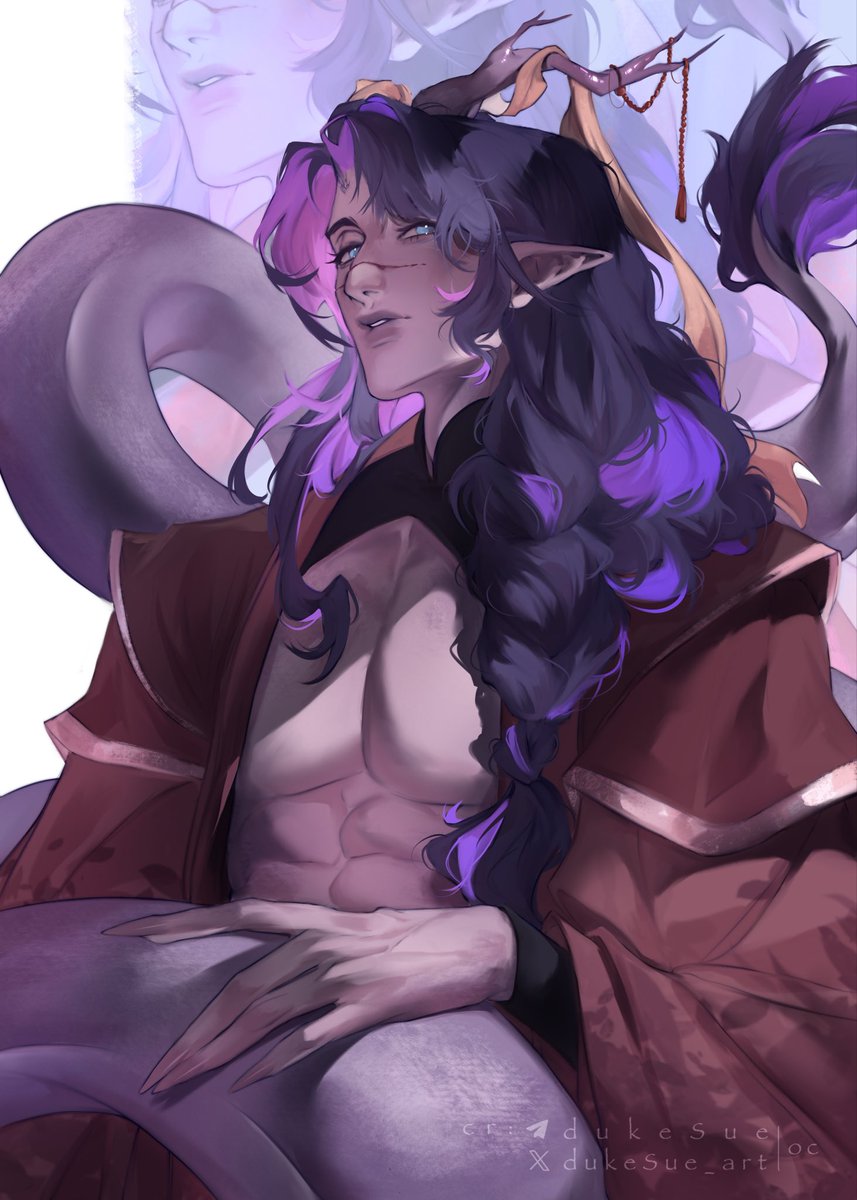 dukesueeee's tweet photo. meow moon and dranik 💜 #oc https://t.co/TbulDDySHW