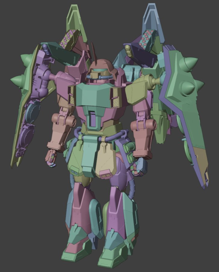 satone42create's tweet photo. ZAKU PHANTOM wip
現在こんな感じです。
今回はバックパックのディティールアップと
ビーム突撃銃とマガジンの制作を行いました。
バックパックのディティールは
MG準拠で作成しました。
ビーム突撃銃は鋭意制作中です。
#3DCG
#CG勉強日記
#Blender
#blender初心者
#b3d https://t.co/tSeRjaZgyN
