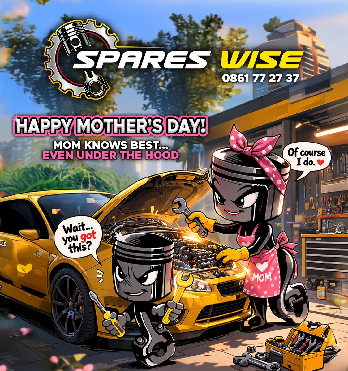 spareswise_wp's tweet photo. This Mother’s Day, celebrate the women who keep everything running smoothly!
#MothersDay #SparesWise #WheelWise #MomDeservesTheBest #DriveWithLove #CarCare #AutomotiveLife #RoadSafety https://t.co/yVyzkMPE0a