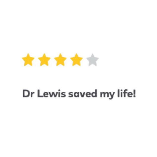 Um paciente deu apenas 4 estrelas ao médico que salvou sua vida.

O médico respondeu dizendo que não sabe o que mais poderia ter feito para receber 5 estrelas.