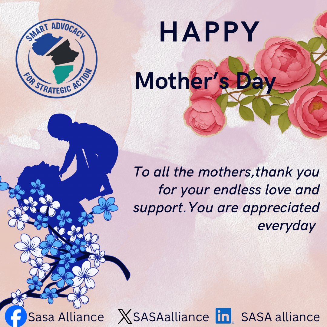 SASAalliance's tweet photo. Happy Mother’s Day to all mothers🌸

Today, we honor your invaluable place in our communities,shaping &amp;building stronger societies.

As we continue advocating for a healthier &amp;equitable future, we reaffirm that every mother deserves quality healthcare.
#MothersDay #MaternalHealth https://t.co/yQFyMe8N5O