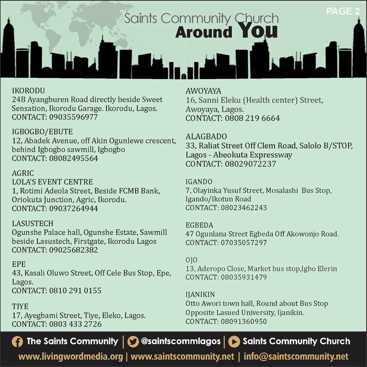 Saints Community Church tweet media