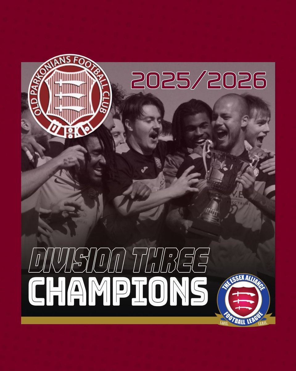 EssexAllianceFL's tweet photo. 𝗟𝗘𝗔𝗚𝗨𝗘 𝗖𝗛𝗔𝗠𝗣𝗜𝗢𝗡𝗦 🥇

It's congrats to both @barkabbeyans &amp; @OldParksFC B who secured league titles with wins this weekend!

Well done to everyone from both clubs on a great season 💪

#eal #essexallianceleague #oldbarks #oldpark #champions https://t.co/YDthbCG7xG
