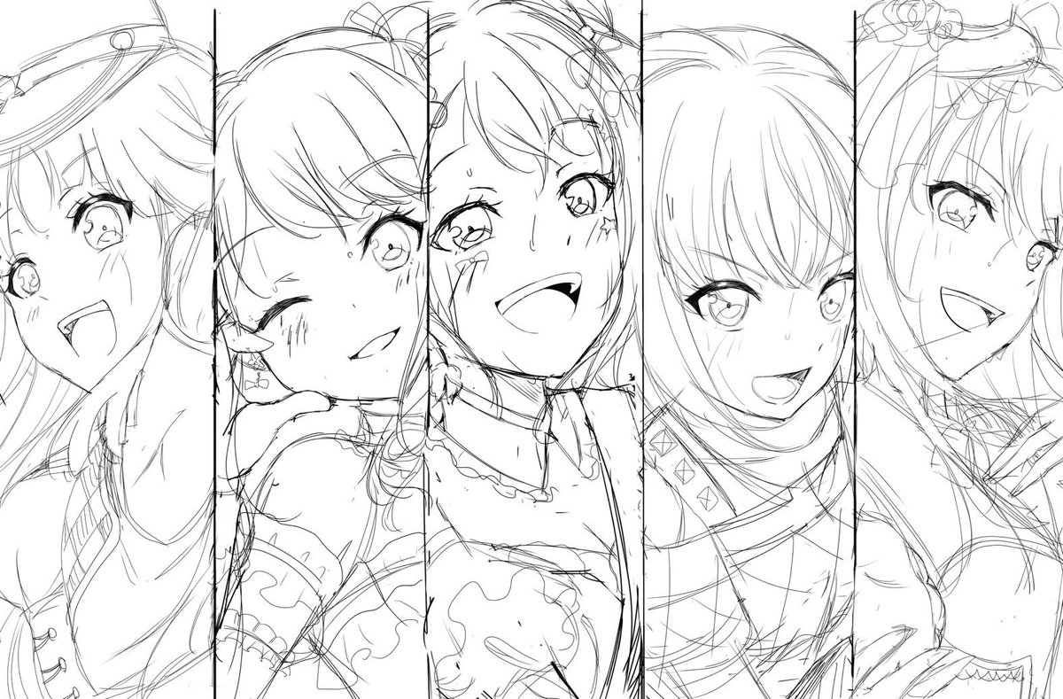 Co2norococ's tweet photo. 本当は10thライブにあげたかった力尽きたイラストラフ https://t.co/2lQhzF7WzP