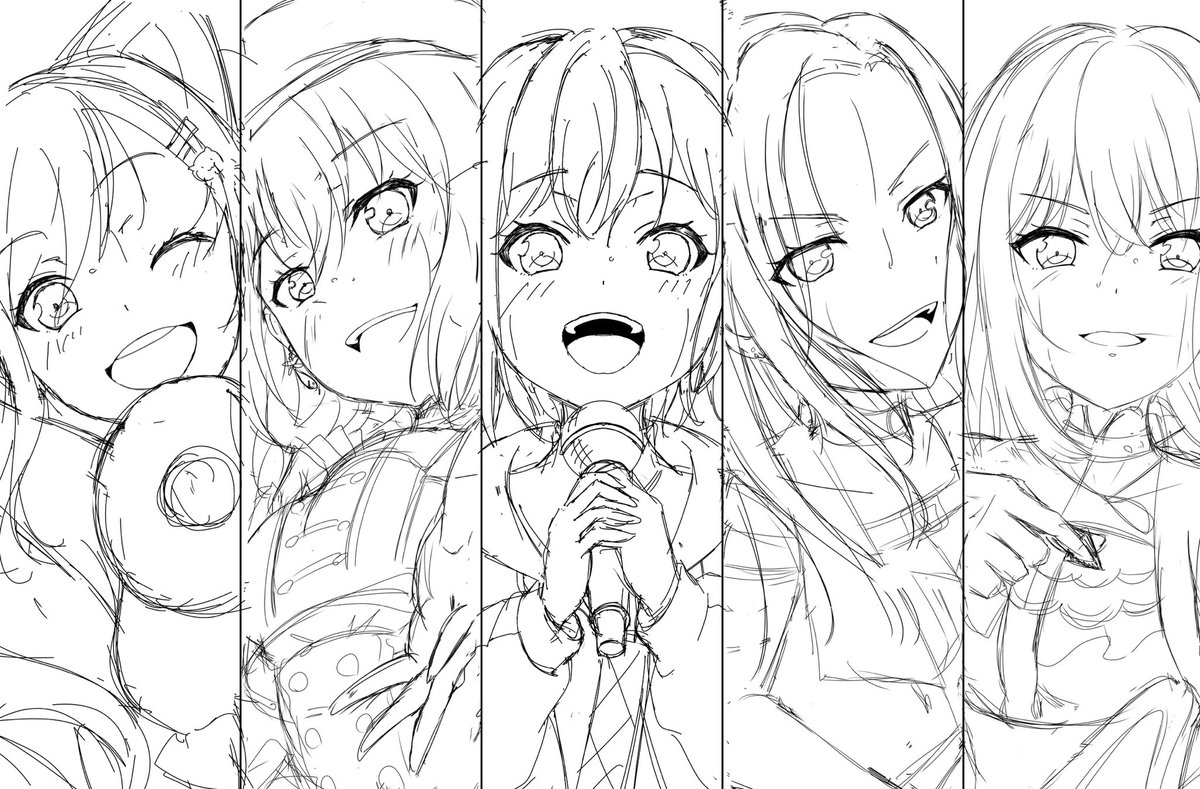 Co2norococ's tweet photo. 本当は10thライブにあげたかった力尽きたイラストラフ https://t.co/2lQhzF7WzP