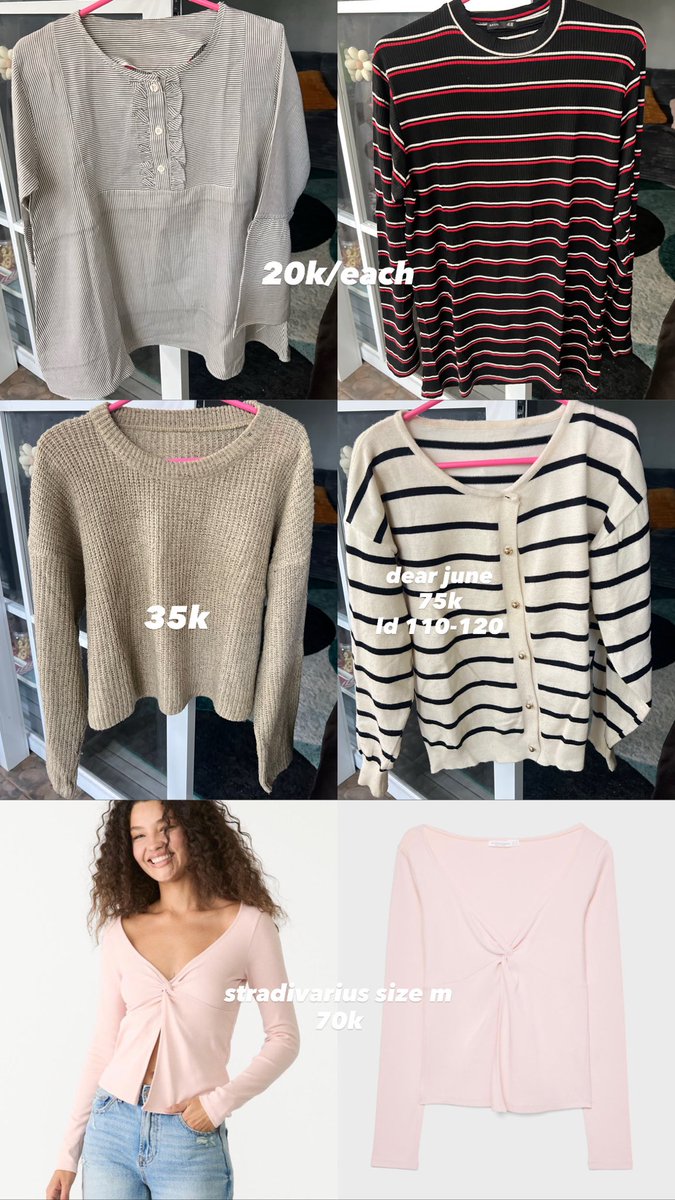 bbbbaekgu's tweet photo. wts / / want to sell preloved stradivarius 
cardigan, blouse, kemeja, jeans 

nego tipis allowed
dom jogja 
co by 🍊 
dm @jeikeuugf for more details 🤍 https://t.co/lV47xqOhrl