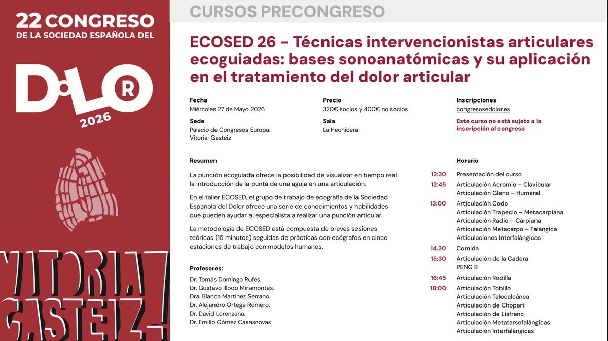 Sociedad Española del Dolor #SEDOLOR26 tweet media