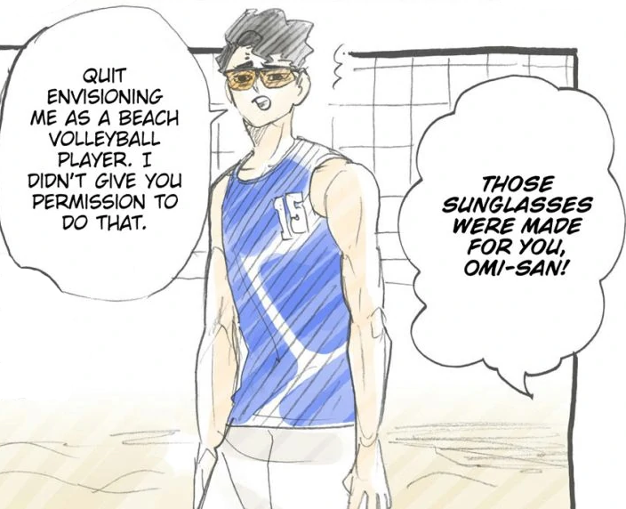 shysumu's tweet photo. we don't thank hinata shoyo enough for giving us beach volleyball kiyoomi https://t.co/GX8pXxgjKS