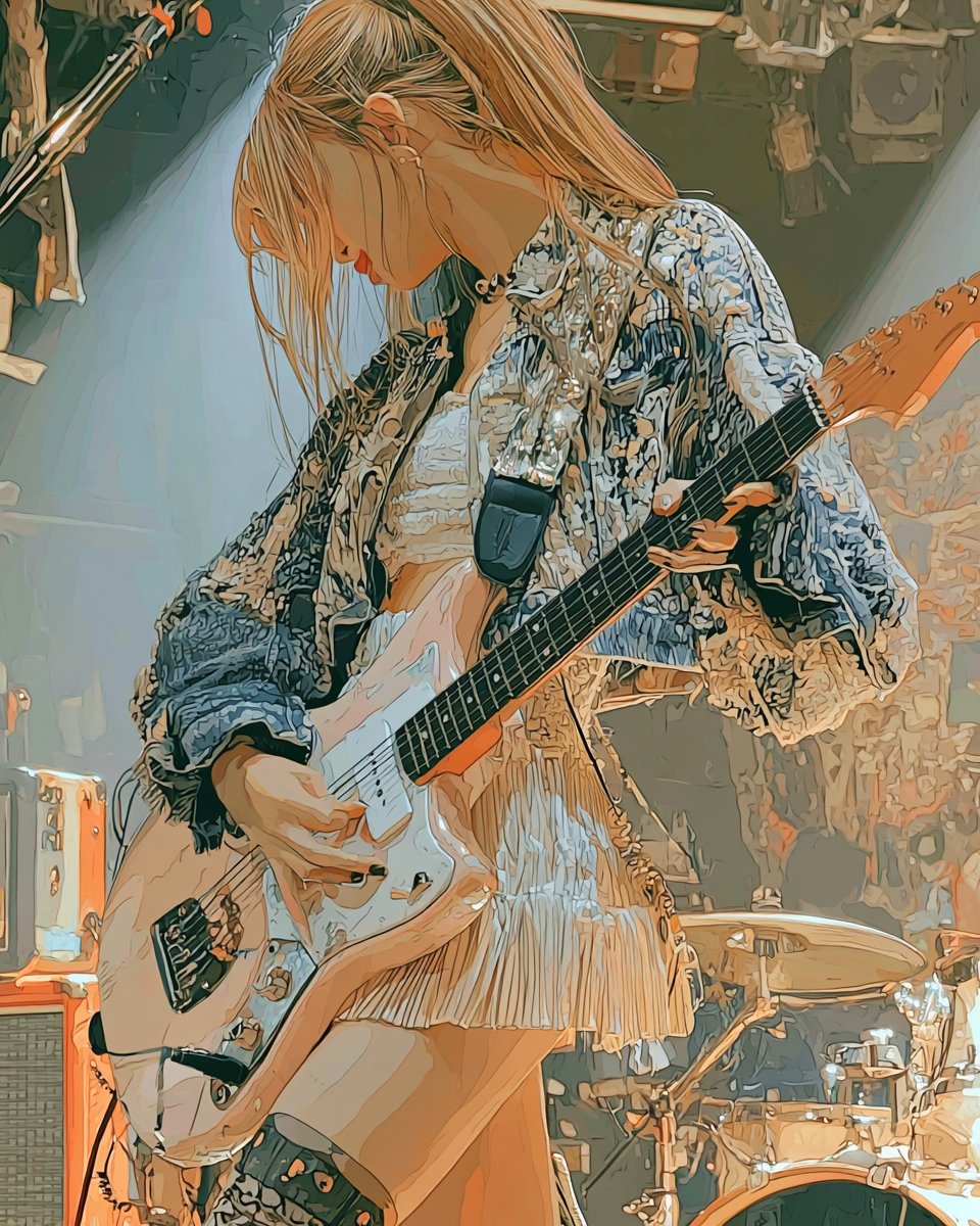 ksp12599930's tweet photo. #AIguitargirl https://t.co/B4d7umPws5
