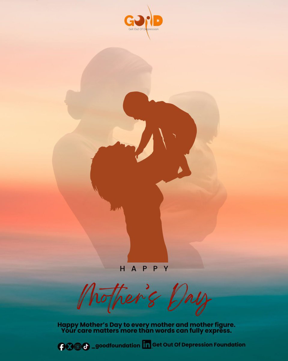 _GOODFoundation's tweet photo. Mothers don’t just raise people.
They nurture hearts, create safe spaces, and carry emotional loads we don’t always see.

Today, we celebrate every mother and mother figure.
Happy Mother’s Day 🌸❤️

#MothersDay #MentalHealth #Motherhood #Wellbeing #SelfCare #GOODFoundation https://t.co/Rfj7tFk5qt