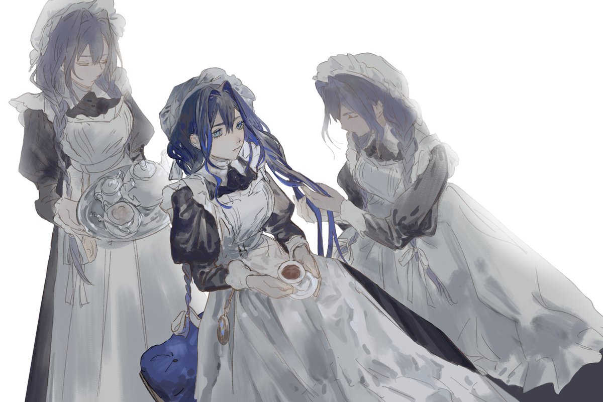 オーロ・クロニー 「#kronillust #メイドの日」|えんのイラスト