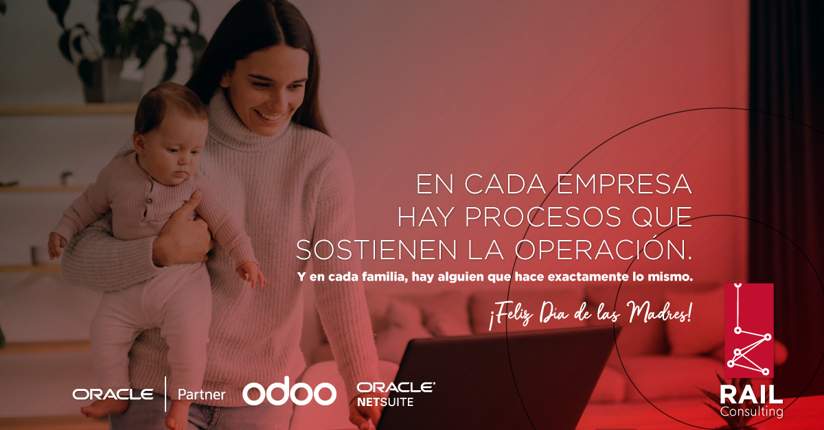 RailConsulting's tweet photo. Hoy celebramos a quienes organizan, cuidan, resuelven y hacen que todo funcione

Porque tanto en la vida como en los negocios, el orden, la dedicación y la visión hacen la diferencia

¡Feliz Día de las Madres!
#RailConsulting #Odoo #Oracle #Netsuite #ERP #DíaDeLasMadres https://t.co/BBHn0PvkVG