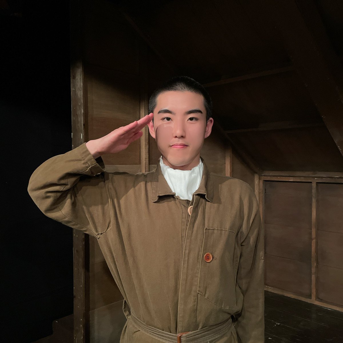 UenishiTenma's tweet photo. #舞台オサエロ26 
いよいよ、明日千秋楽です！
この座組で、このタイミングでできるお芝居は本当に最後になります
ありがたいことにA班は満席の中で上演できるので、観ていただいた皆さんの心に残るお芝居を届けられるよう、丁寧に！

明日15時から開演です！ https://t.co/K6pceCTTJ4