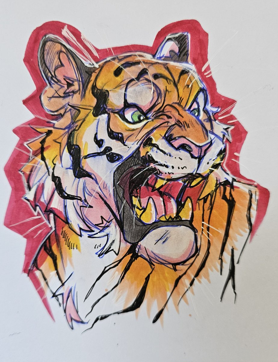 KonnestraSketch's tweet photo. Ballpoint/Micron pen &amp; copics practice https://t.co/eQc64DfCJS