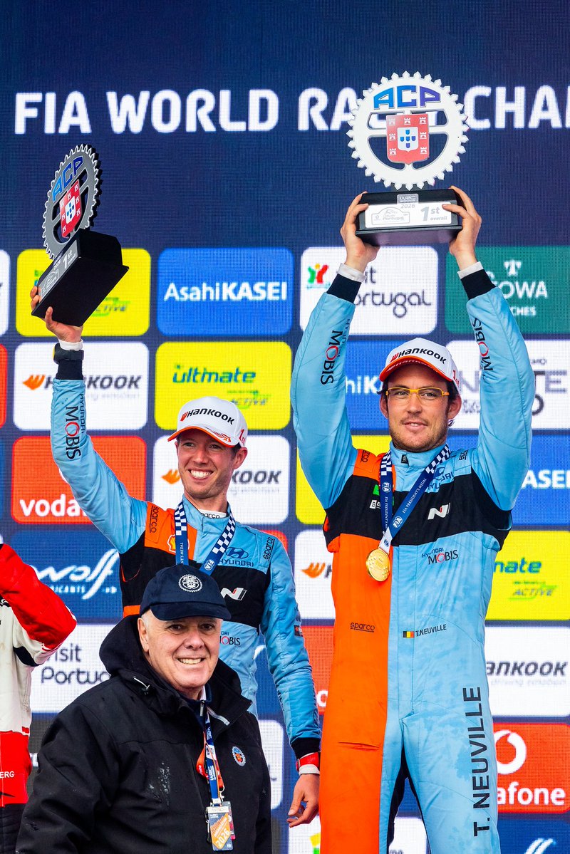We are back on top! 🥇😍

<a href="/HMSGOfficial/">Hyundai Motorsport</a> <a href="/RedBullBe/">Red Bull Belgium</a> <a href="/redbullmotors/">Red Bull Motorsports</a> <a href="/rallydeportugal/">Vodafone Rally de Portugal</a> <a href="/OfficialWRC/">FIA World Rally Championship</a>