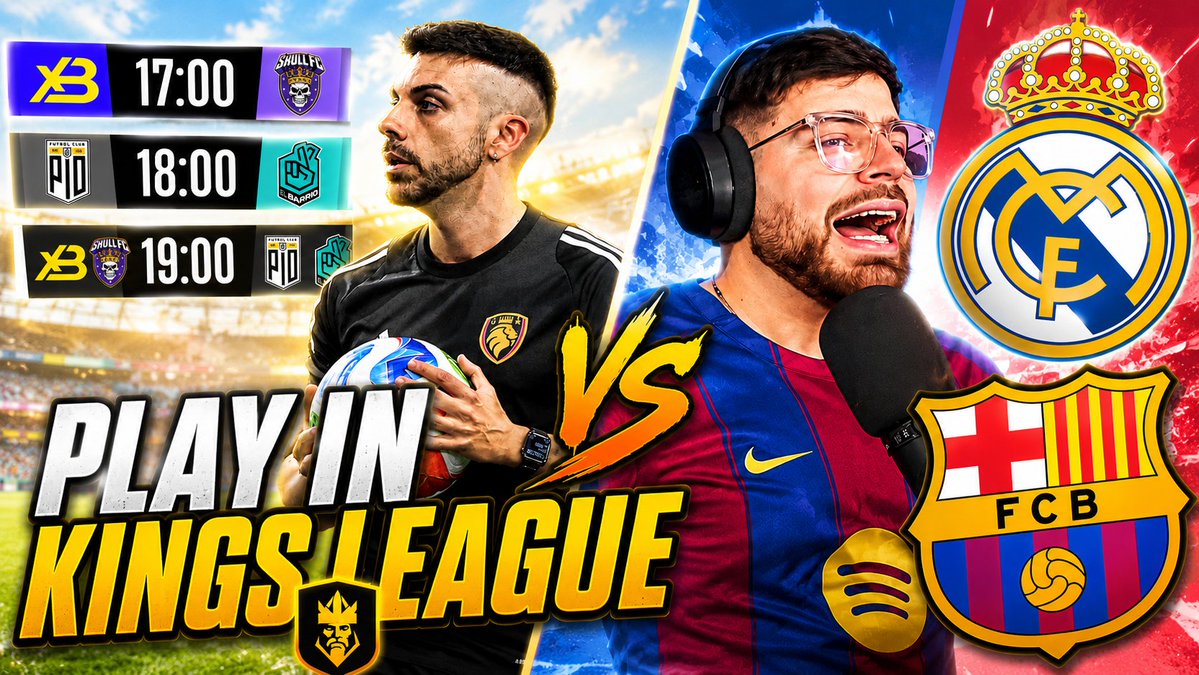 Después de la temporadita que llevamos, sólo pido HONOR, es lo único que pido hoy, honor por la camiseta. 

Estoy ya en directo

-PLAY IN KINGS LEAGUE
-REACCIONANDO BARÇA - MADRID
-DEBATE CON LA COBRA