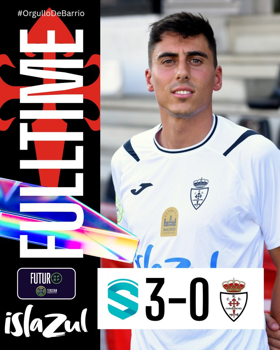 rcdcarabanchel's tweet photo. Min. 93' ⏱️ | FINAL 🔚 

Derrota dura el día, donde se certifica el descenso del club a Autonómica por los arrastres desde 2°RFEF

Pedir perdón a la afición y agradecer vuestro apoyo

Volveremos

@Siello_Football  3️⃣🆚0️⃣ @rcdcarabanchel

#VamosCara⚪⚫
#OrgulloDeBarrio #Matchday https://t.co/mFRywGDn1H