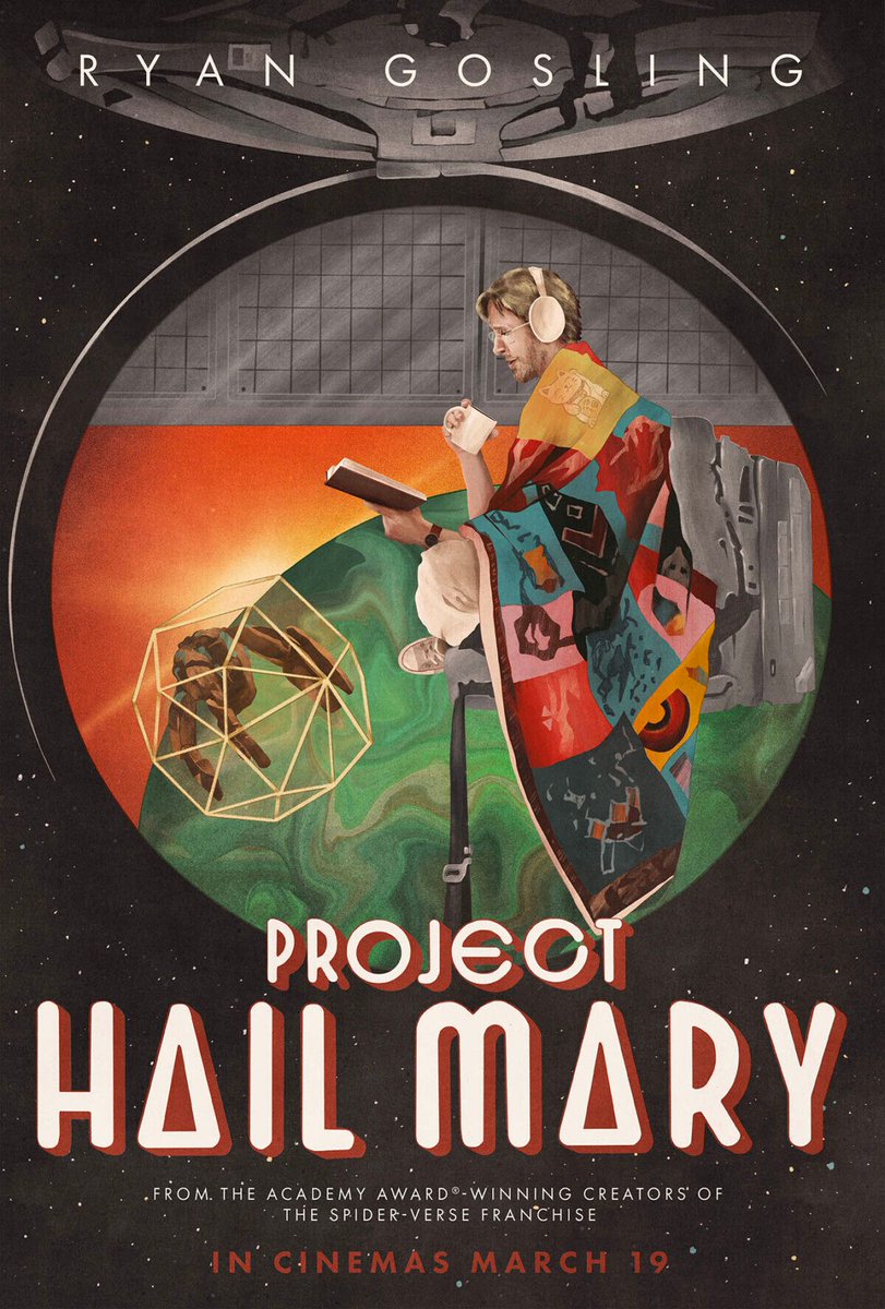 PosterSpy's tweet photo. ⚡ Sunday Spotlight: @projecthailmary ⚡ 

This week we’re spotlighting incredible art for @philiplord and Chris Miller’s “Project Hail Mary”. 

Featuring posters from @MichelleUrra_, @jximedesigns, @nunosarnadas, and @1350px 

#SundaySpotlight #ProjectHailMary https://t.co/6yiSdGSTMy