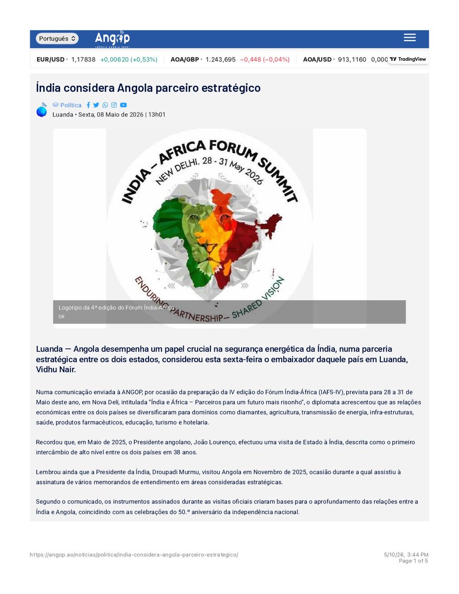 India in Angola tweet media