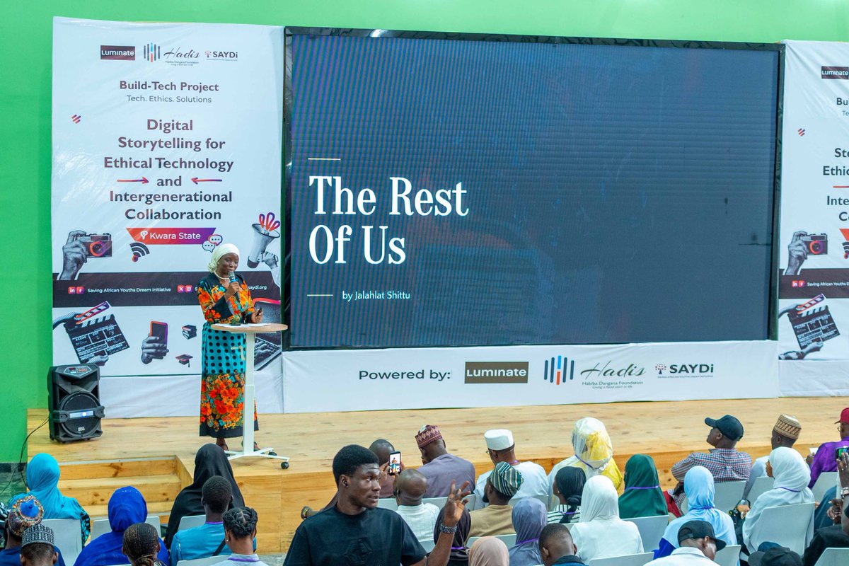SAYDinitiative's tweet photo. The exhibition walkthrough brought together stories created by participants exploring how technology, storytelling, and experience connect across generations.

Works such as  The Rest of Us by Jalalah, Seeing Through Glaucoma by Robiat, and From Click to Change: The Rise of Digital Ambassadors in Kwara by Shakiru reflected different perspectives on identity, health, media, and the digital world we now live in.

As visitors moved through the space, conversations naturally formed around how technology is shaping daily life, how older and younger generations interpret change differently, and how storytelling can bridge that gap in meaningful ways.

More than individual works, the exhibition became a shared reflection on how we see, document, and understand our world together.