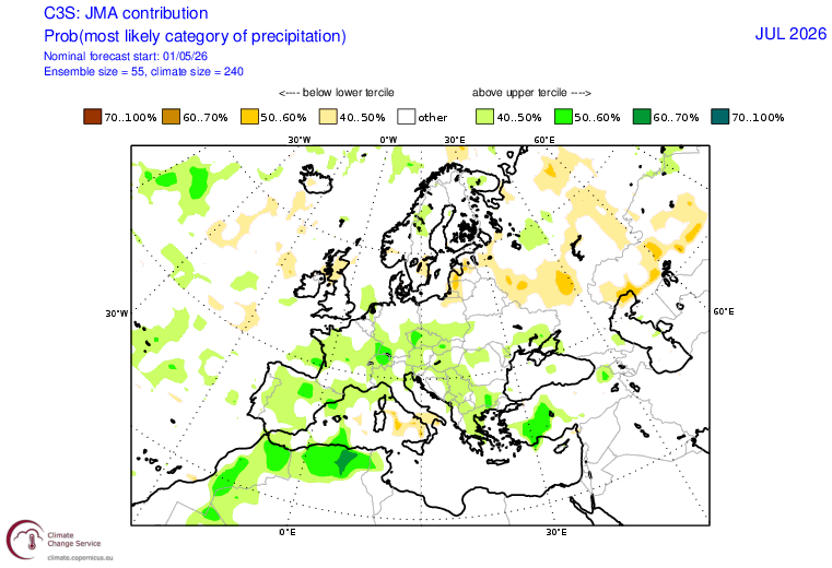 PGrasics's tweet photo. @Aigle_e Interestingly some models (JMA, UKMO, ~NMME mean) predict a dry-wet-dry flip-flop during the summer in Central-EU  like in 1997 (see July anoms from the IRI maproom). Could be a similar subseasonal state? The current and forecasted April-May MJO resembles its state in 1997. https://t.co/1bOVPnnhj7