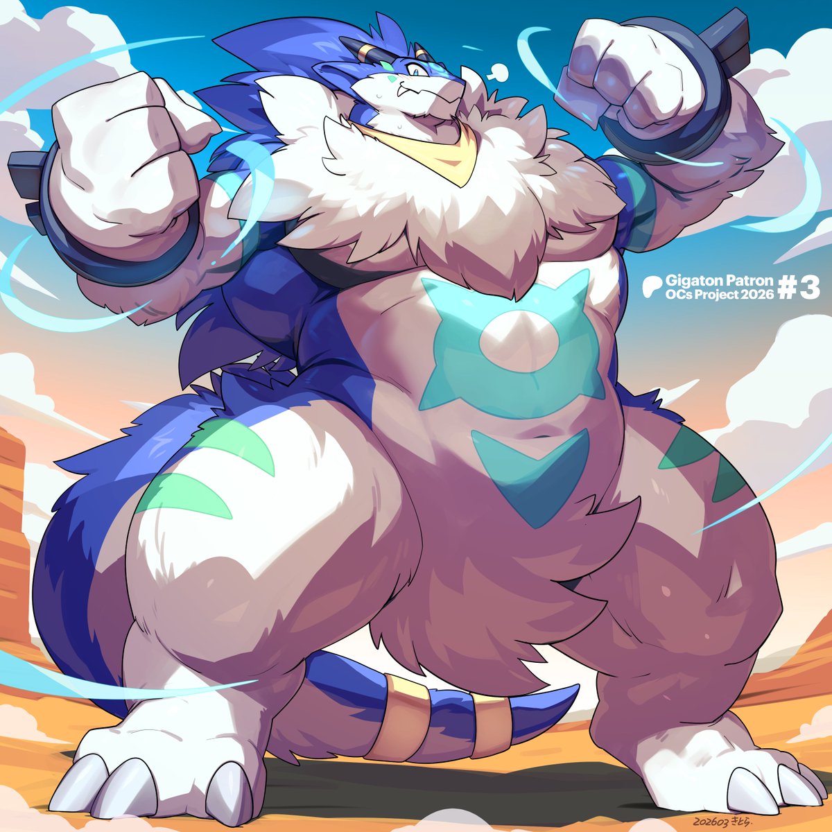 kitoradragon's tweet photo. [Gigaton Patron OCs Project 2026 #3]
巨竜化した最終進化系Pistonくん。以前Skebで描いたAcceleくんより大きいかも
for @Rakugakite https://t.co/9iU8HbrRCS