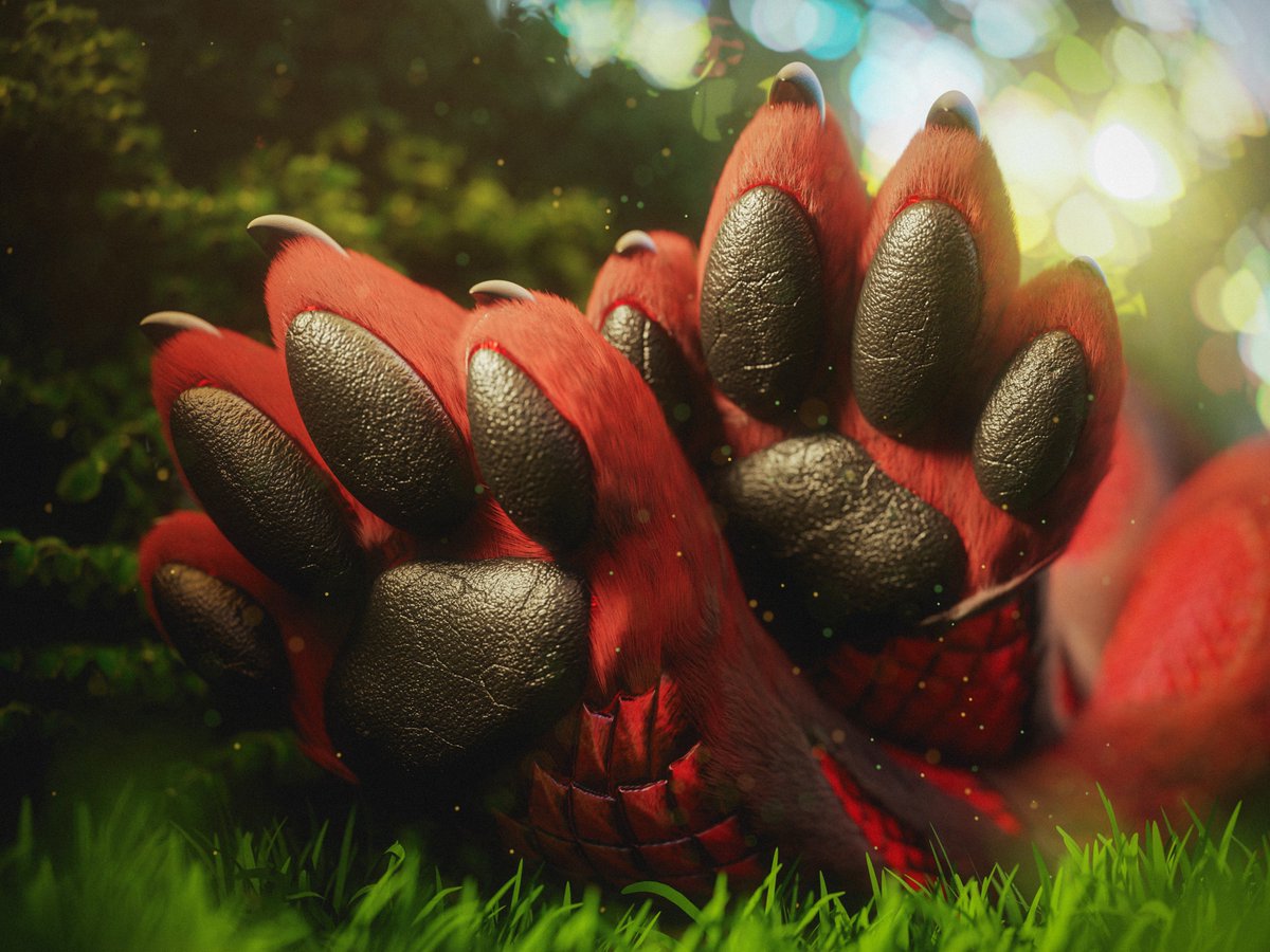gigi2k_'s tweet photo. fluffy pawbs in your timeline 🐾

render by @Floophythefluff https://t.co/Jfk2r5h5Lf