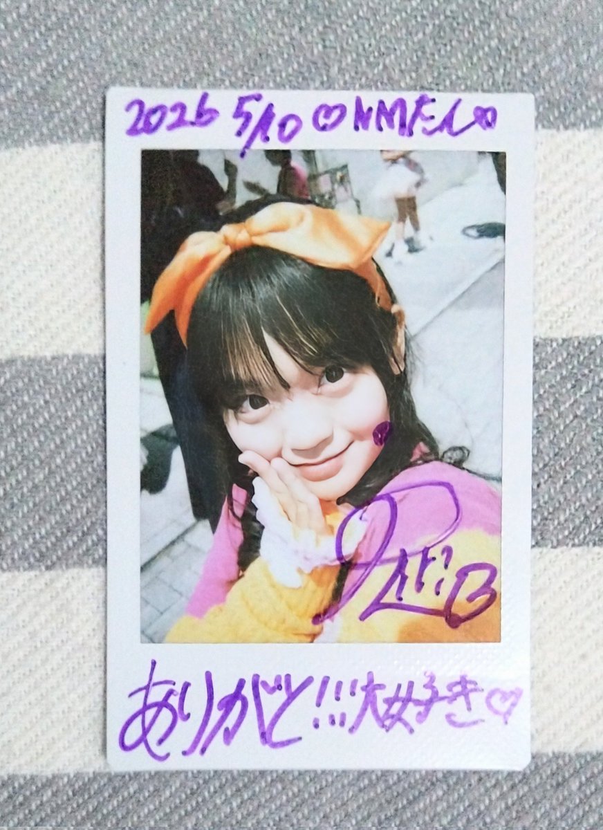 2026年5月10日ちぃたん☆ぼんばーずOSKEIGHT本日のチェキ #ゆるふわ