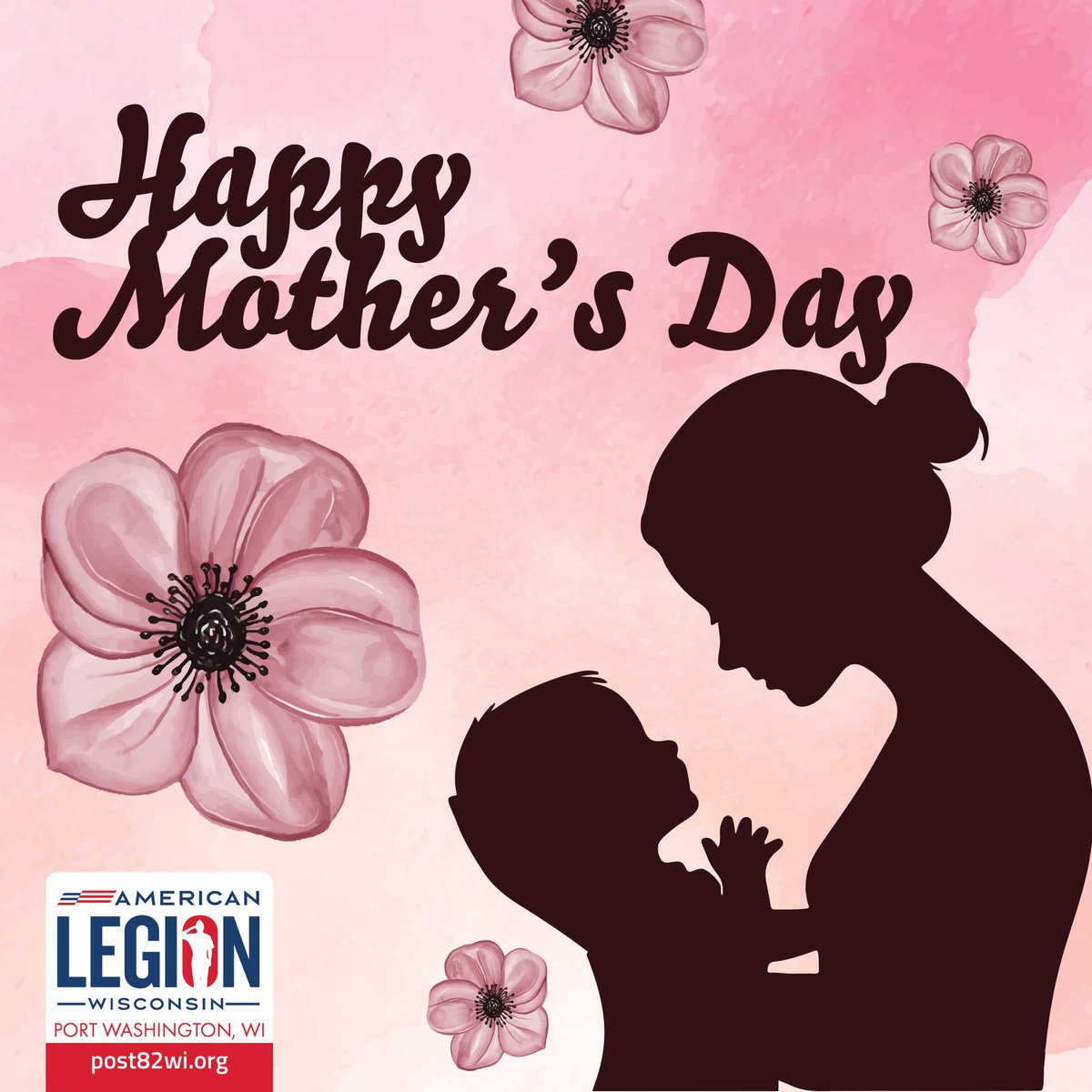 Post82WI's tweet photo. Happy Mother's Day wishes to all mothers. #HappyMothersDay #Heros https://t.co/QBJGnxmqGa