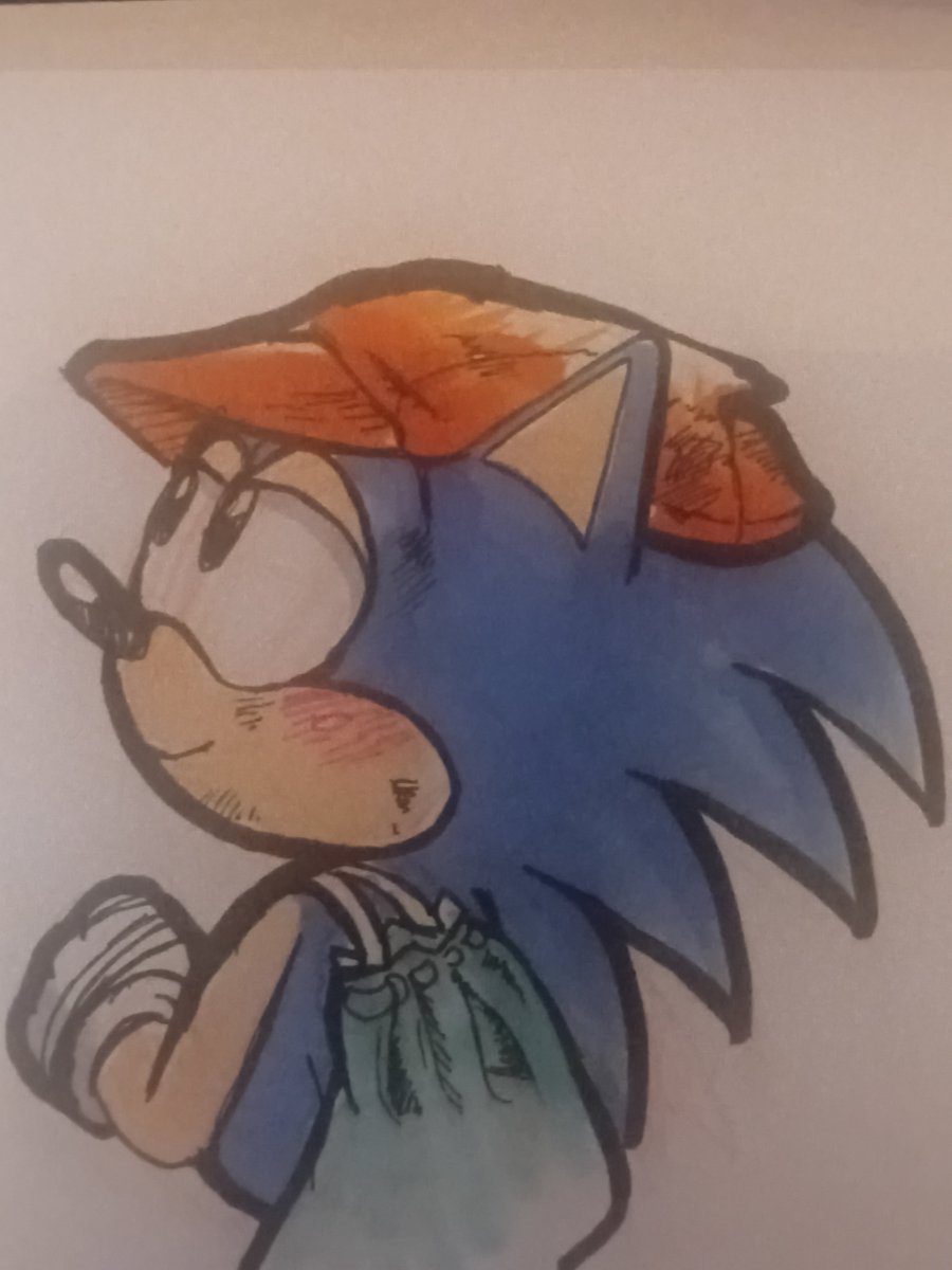 Sonic in boxing gloves is so cute it made me want to draw him as different boxing manga characters!!