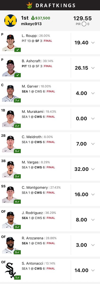 RunPureSports's tweet photo. How hot are RPS members in MLB right now?  

Congratulations to HOF member MC on his big take down last night! https://t.co/J0Ki2UZEFB