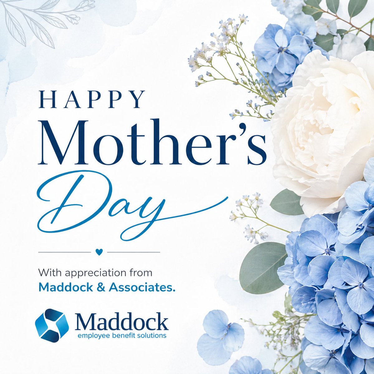 MaddockIns's tweet photo. Happy Mother’s Day from all of us at Maddock &amp; Associates.

Today we celebrate the mothers and mother figures whose care, strength, and support mean so much every day.

#MothersDay #MaddockAndAssociates #Community https://t.co/0bziOIYgix