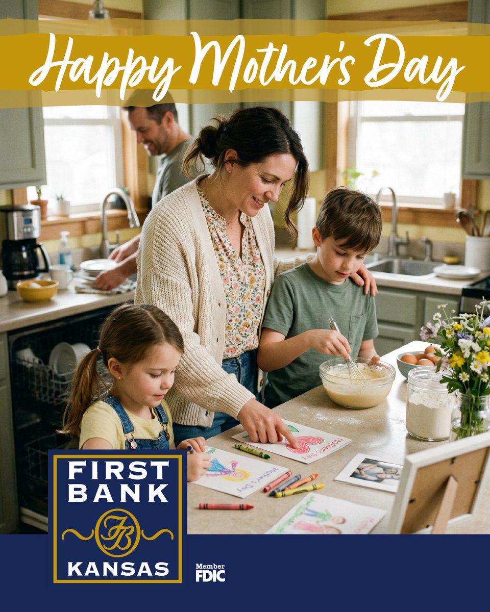 FirstBankKansas's tweet photo. Happy Mother's Day to the moms that balance it all! Thank you for all the seen and unseen ways you make life better. https://t.co/pPEfX0ibR5
