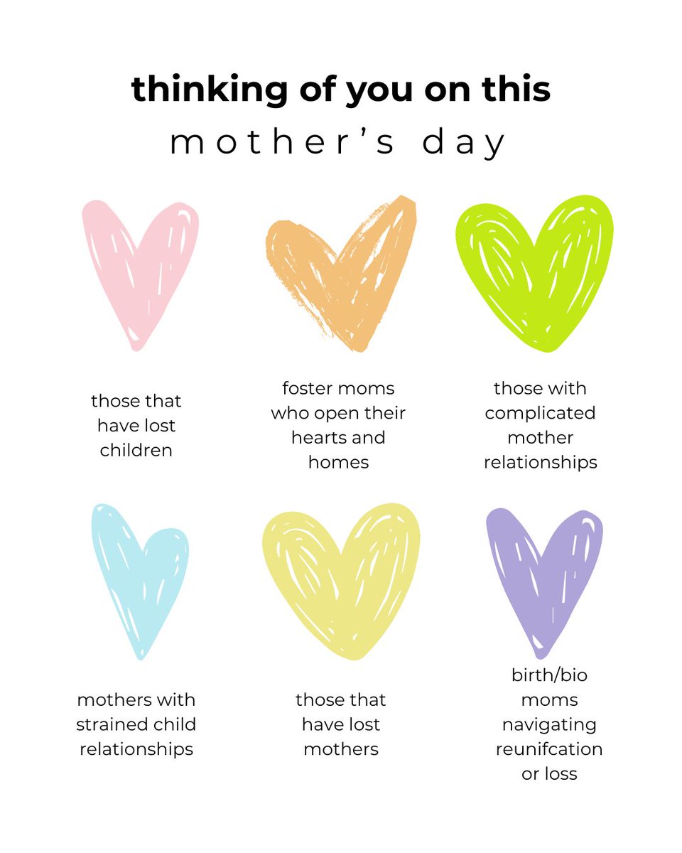 SCCSkids's tweet photo. Thinking of you on Mother's Day 

🩵 foster moms 🩵 birth moms 🩵 biological moms 🩵 adoptive moms 🩵 kinship moms 🩵 waiting moms 🩵 grieving moms 

💐 We see you, thank you, celebrate the love you give 💙 https://t.co/KY43g2cLcz