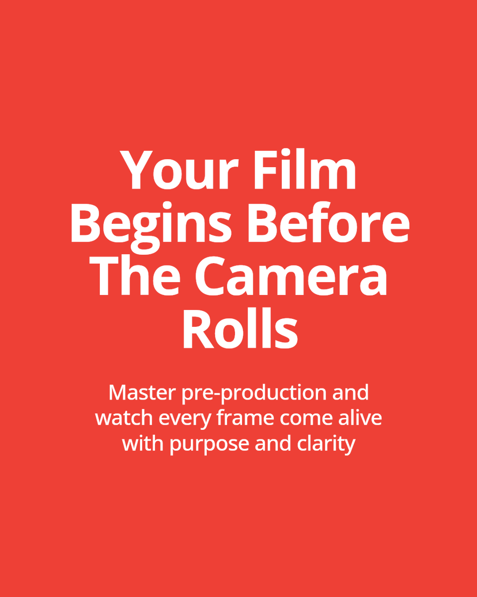 StudentFilmMag's tweet photo. Hey, you! The choices you make before filming start shape every frame you shoot. Nail your pre-production, and you set the stage for a film that truly shines. https://t.co/rXonnuOGEq