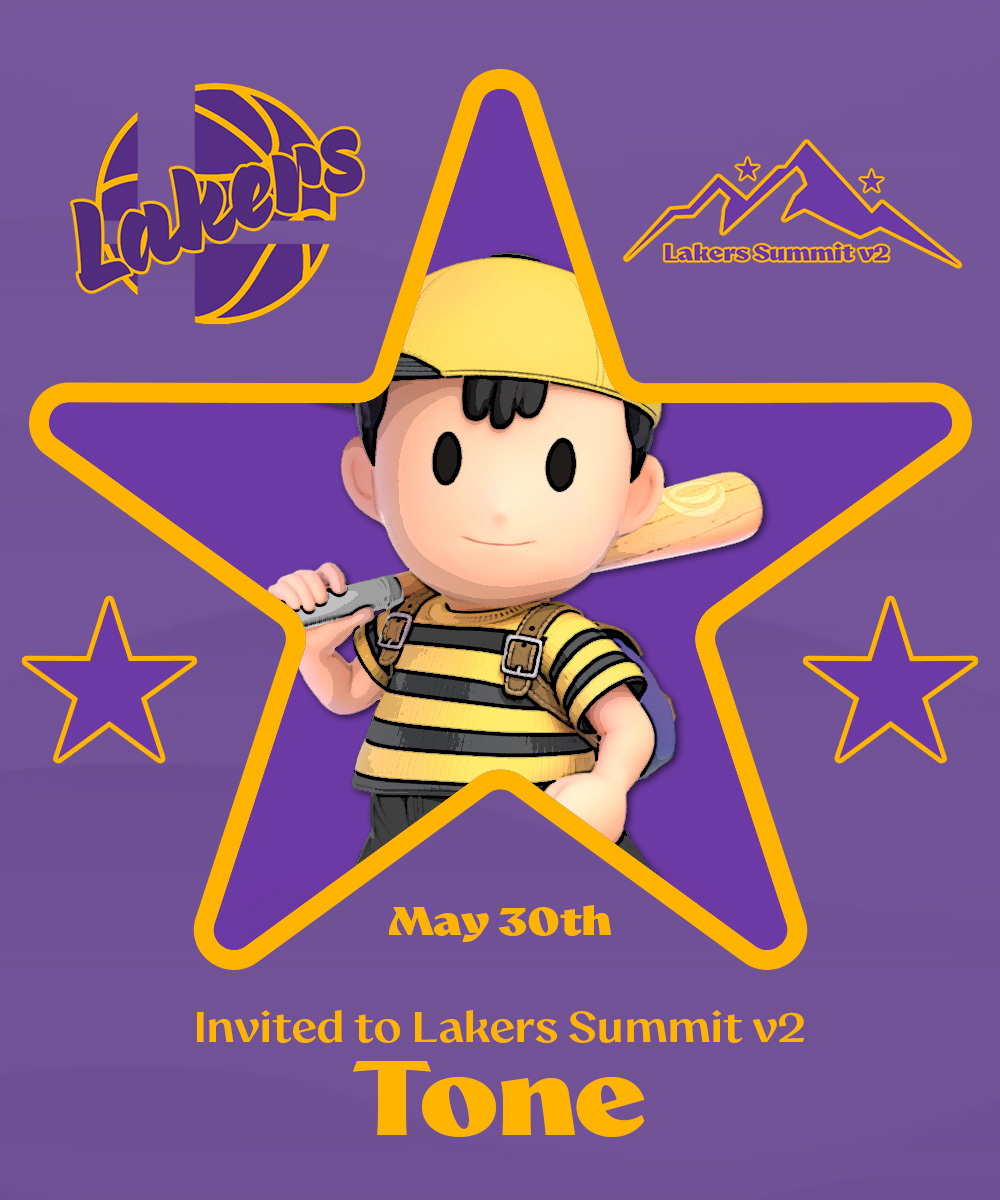 LakersSmash's tweet photo. Introducing Pool B for Lakers Summit v2

- Musky 🎤
- Sn4pSh0t 🥊
- Tone 👦
- RC 🏹

#LakersOnTop #LakersSummitv2 https://t.co/xUkREe8VCL