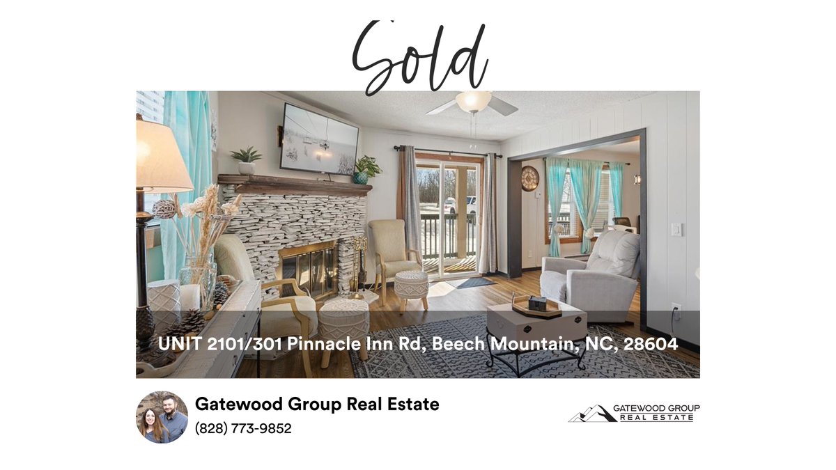 jongatewood's tweet photo. ‼️SOLD‼️ - UNIT 2101/301 Pinnacle Inn Rd, Beech Mountain, NC, 28604 
The #GatewoodGroup Marketing System worked again! If you’re thinking about selling your NC High Country home or land take a look at how we approach selling mountain real...
https://t.co/qGV0jSrRoX https://t.co/NQgX8pkfW1