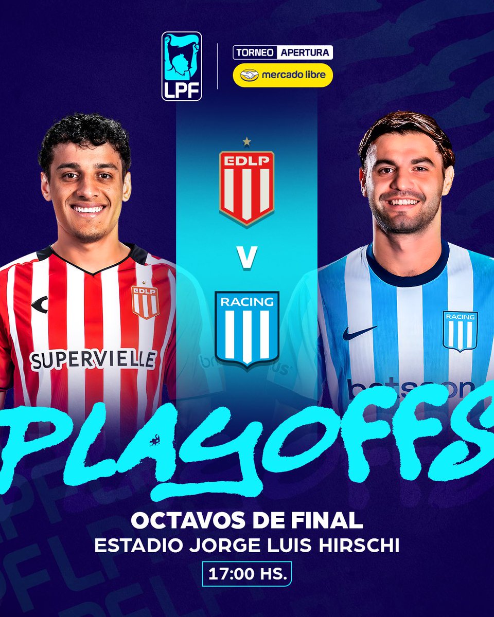 El Pincha recibe a la Academia por los #OctavosDeFinal del #TorneoMercadoLibre 2026 🏆

🔛 <a href="/EdelpOficial/">Estudiantes de La Plata</a> 🆚 <a href="/RacingClub/">Racing Club</a>