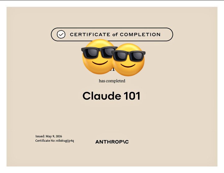 iam_DonRep's tweet photo. Secured my first certification from anthropic.
Claude 101 ✅
Building with the Claude API loading... https://t.co/drhlQVwqXO