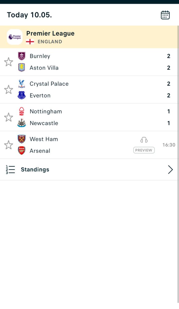 JoyCollins8680's tweet photo. Whenever The English premier league decides to follow a pattern like this in terms of results, you just know it is going to affect all the teams for that match day.

Good luck to Arsenal fans who still think they can win today https://t.co/UkYZ9E0QQX