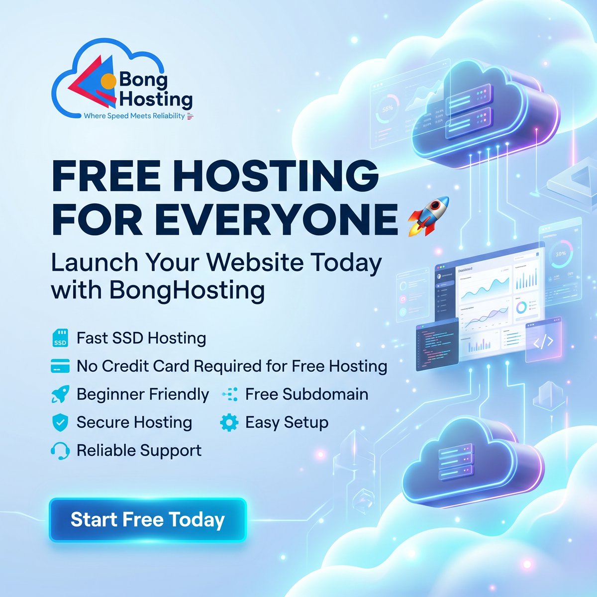 BongHosting's tweet photo. 🚀 Free Web Hosting...

Start your website today with FREE HOSTING 🎉
Perfect for beginners, bloggers, students &amp; startups.
✅ Fast SSD Hosting
✅ Free Subdomain
✅ Secure &amp; Reliable
✅ Beginner Friendly
✅ No Credit Card Required

#BongHosting #FreeHosting #WebHosting https://t.co/76JLRlbiVv
